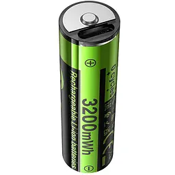 Акумуляторні батарейки Hoco JA3 AA Energy 2 pcs Black - мініатюра 4