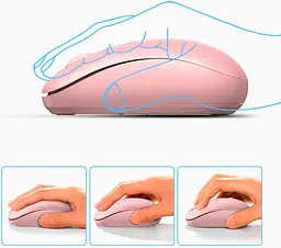 Миша Ugreen MU105 Portable Pink (90686) [99304] - мініатюра 4