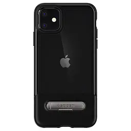 Чохол прозорий протиударний із підставкою Spigen Slim Armor Essential S Ultra Hybrid 076CS27085 для iPhone 11 (6.1") Black - мініатюра 6