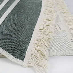 Килим Lotus Home - Infinity Stripe оливковий двосторонній 80x150 - мініатюра 6