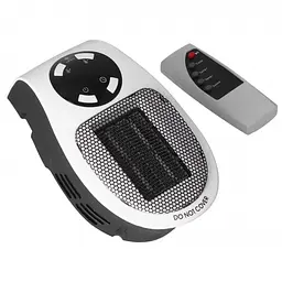 Портативний нагрівач 500W, Portable Heater з пультом і дисплеєм/Настінний електрообігрівач - мініатюра 4