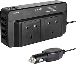Автомобільний інвертор Umelee 200 Вт, 12V DC – 240V AC