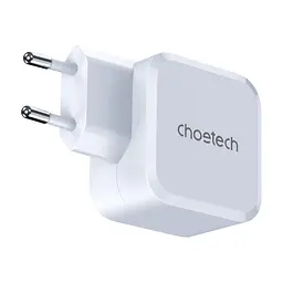 Зарядное устройство для Choetech USB-C PD45W QC3.0/PPS GaN (PD8007-EU-WH) - миниатюра 3