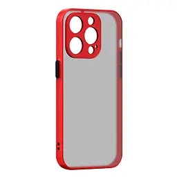 Чехол-накладка для Apple iPhone 14 Pro, Frosted Matte, красный, противоударный чехол с защитой всего корпуса, термополиуретан TPU + поликарбонат PC, ArmorStandart (ARM64479)