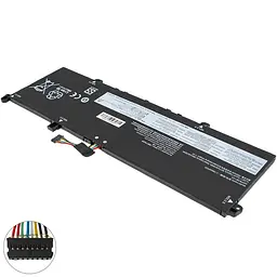 Батарея для ноутбука Lenovo L19M4PDD (ThinkBook 13s G2 ITL 14s G2 ITL) 15.44V 3627mAh 56Wh Чорний