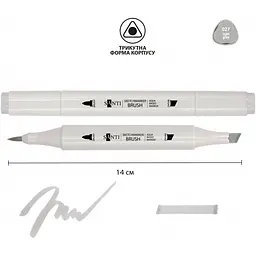 Маркер акварельный Santi sketch SM-27 светло-серый 6 шт. (390556) - миниатюра 2