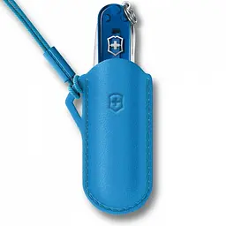 Чохол Victorinox 58мм шкір.син Summer Rain для Classic Colors 1-2шари - мініатюра 2