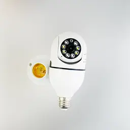 Панорамна камера у вигляді лампочки камера зовнішнього спостереження WiFi Camera 360 ° 2MP E27 - мініатюра 6