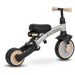 Велосипед біговел з ручкою Qplay Stager 3 в 1 Silver (T80STAGERSilver) - мініатюра 4