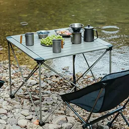 Складаний стіл Naturehike CNK2450JJ013, L, алюміній, сірий - мініатюра 7