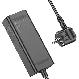 Мережевий зарядний пристрій подовжувач Hoco NS4 USB/2 Type-C PD 65W чорний - мініатюра 5