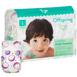 Подгузники Offspring Purple Mangosteen размер L (9-13 кг) 36 шт. (DP-OI-FAT-L36P-PPMGSTN)