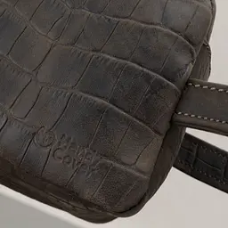 Косметичка чоловіча шкіряна HandyCover HC0029 коричнева з ручкою - мініатюра 5
