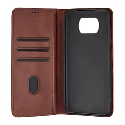 Чохол-книжка Premium Xiaomi Poco X3/X3 NFC/X3 Pro Dark Brown - мініатюра 2