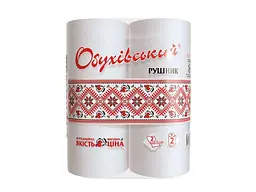 Рушники паперові ОБУХІВ Рушники целюлозні на гільзі 2 рулони