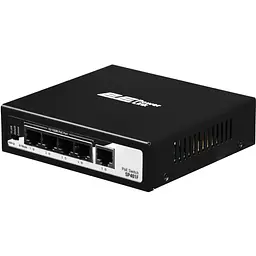 Комутатор PowerLink SP401F 5xFE (4xPoE, 1xUplink), 55Вт, Некерований 2E teh0018106