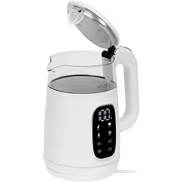 Електрочайник Adler AD 1305 white silver 1850-2200Вт/ 1.7л/ скло/ встановлення температури/ - мініатюра 4