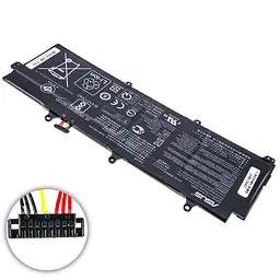 Батарея для ноутбука Asus C41N1712 (Zephyrus GX501VI, GX501VIK, GX501VSK series) 15.4V 3160/3255 mAh 50Wh Black (0B200-02380100) - мініатюра 2