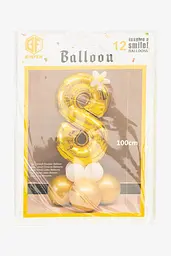 Фольгована цифра 8 з набором кульок BF05104 Різнокольоровий shop (2000990855022) - мініатюра 1