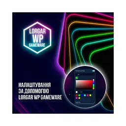 Килимок для мишки Lorgar Steller 919 RGB USB Black (LRG-GMP919) - мініатюра 9