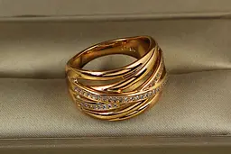 Кільце Xuping Jewelry Катушка ниток р 16 золотисте - мініатюра 2