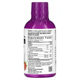 Кальцій + Цитрат Магнію + Вітамін D3 Bluebonnet Nutrition зі смаком полуниці 472 мл - мініатюра 2