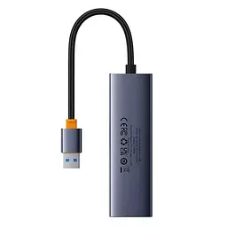 USB-хаб Baseus UltraJoy Series 4-Port (USB-A to USB3.0*4) B0005280A813-02 Grey - мініатюра 5