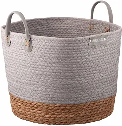 Кошик Minimalism 35х35х27см паперовий шпагат рогожка сірий ARDESTO hoz0012716