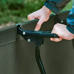 Ліжко туристичне складане Naturehike XJC08 CNK2550WS020 (поліестер + алюміній) Чорний - мініатюра 6