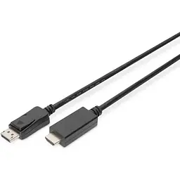 Кабель Digitus DisplayPort > HDMI (M/M), 2м, чорний teh0013704