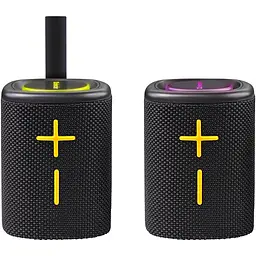 Акустична система 1.0 Defender Union 20Вт BT/USB/TF/AUX/2-in-1/RGB чорна - мініатюра 2