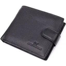Горизонтальне портмоне для чоловіків із натуральної шкіри ST Leather 22459 чорний