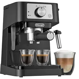 Рожкова кавоварка еспресо DeLonghi EC 260.BK - мініатюра 2