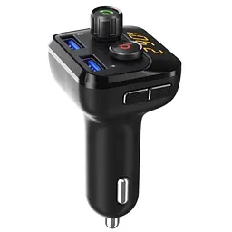 FM модулятор Grand-X 98GRX MegaBass, Bluetooth V5.0 MicroSD, 2USB , MegaBass, han (98GRX) - мініатюра 2