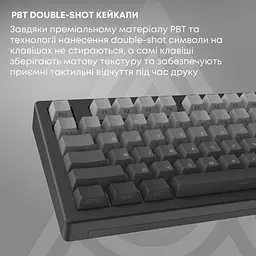 Клавіатура Ajazz AK820 V2 White Peach Switch Black/Grey (AK820-V2-WP-S-BG) [175697] - мініатюра 8