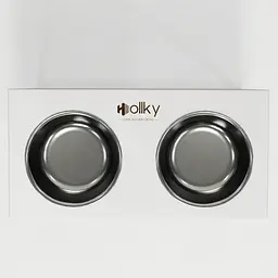 Hollky Base XL40 — миски на підставці для великих собак (2 × 1,8 л, висота 40 см) - мініатюра 4