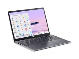 Ноутбук Acer Chromebook Plus CB514-3HT 14' WUXGA IPS Touch, AMD R3-7320C, 8GB, F512GB, UMA, ChromeOS, сірий (NX.KP9EU.001) - мініатюра 6