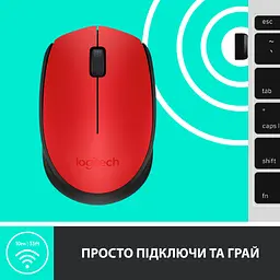 Мишка Logitech M171 Red (910-004641) - мініатюра 6