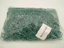 Банківські гумки, Plast, №20, зелені, 1,2 мм, діаметр 20 мм, 1 кг, для пакування та в'язання зелені