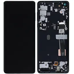 Дисплей Motorola XT2063-2 Moto Edge 2020 чорний, OLED, оригінал PRC, з рамкою