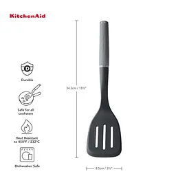 Лопатка з прорізами KitchenAid Coreline сіра (KAS002OHCGG) - мініатюра 5