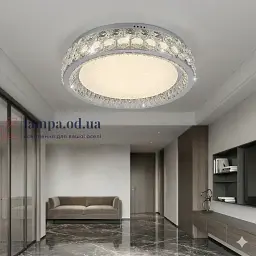 Стильна стельова LED-люстра для вітальні Linisoln 3218-500 CH хром 140 Вт до 18 м2 - мініатюра 1