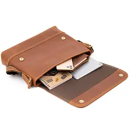 Чоловіча шкіряна сумка Vintage 37,5х27х5,5 см sum0013947 - мініатюра 5