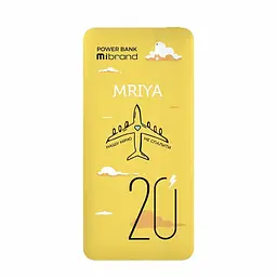 Портативна батарея Mibrand Mriya 20000mAh 20W Yellow