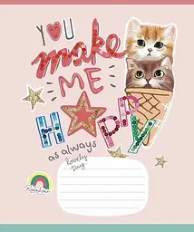 Зошит загальний Школярик Star I love you у лінію 12 аркушів 30 шт. (012-3295L) - мініатюра 3