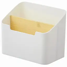 Органайзер для дрібниць МВМ My Home Scandinavia 14.5х9х11.7 см білий (FH-46 WHITE/WOOD)