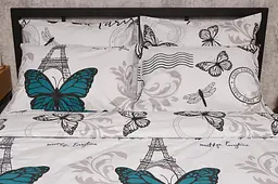 Набір наволочок Moon&Star Бязь Gold Люкс Green Butterflies 70х70 см 2 шт