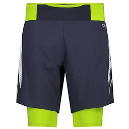 Шорти CMP Men's Two-in-One Running Shorts Lime Green S (1097-32C6747-08NN 46)