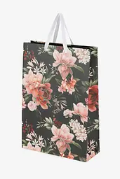 Пакет подарунковий JUMBO Flores 760240ML Чорний з зеленим shop (2000991026940) - мініатюра 2