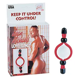 Ерекційне кільце CalExotics Sean Michaels Love Ring червоний - мініатюра 2